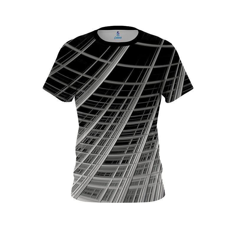 Plain Chrome Wavy Dimension CoolWick Bowling Jersey