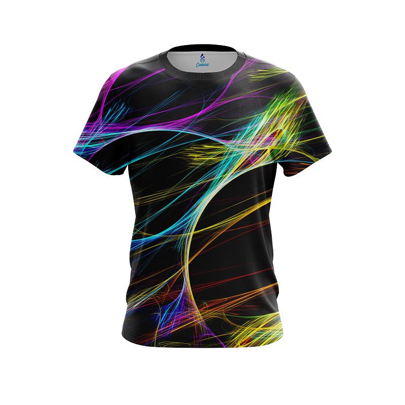 Plain Colorful Energy Motion CoolWick Bowling Jersey