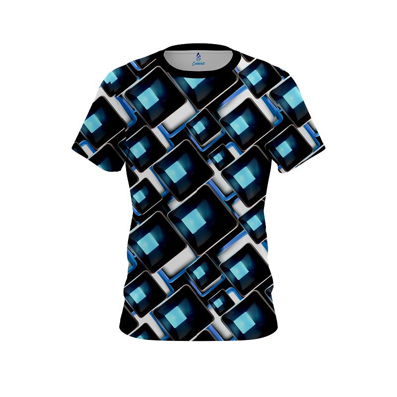 Plain Conception Blue CoolWick Bowling Jersey
