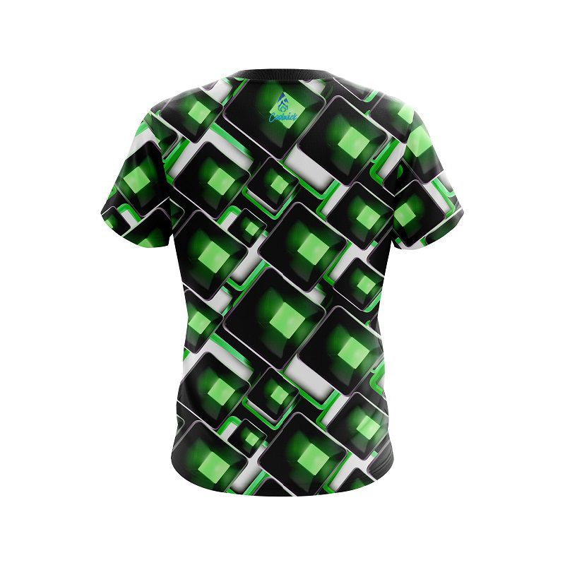 Plain Conception Green CoolWick Bowling Jersey - Image 2
