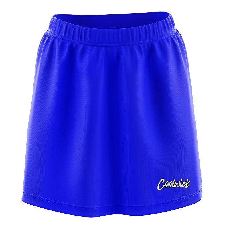 Plain Blue CoolWick Bowling Skort