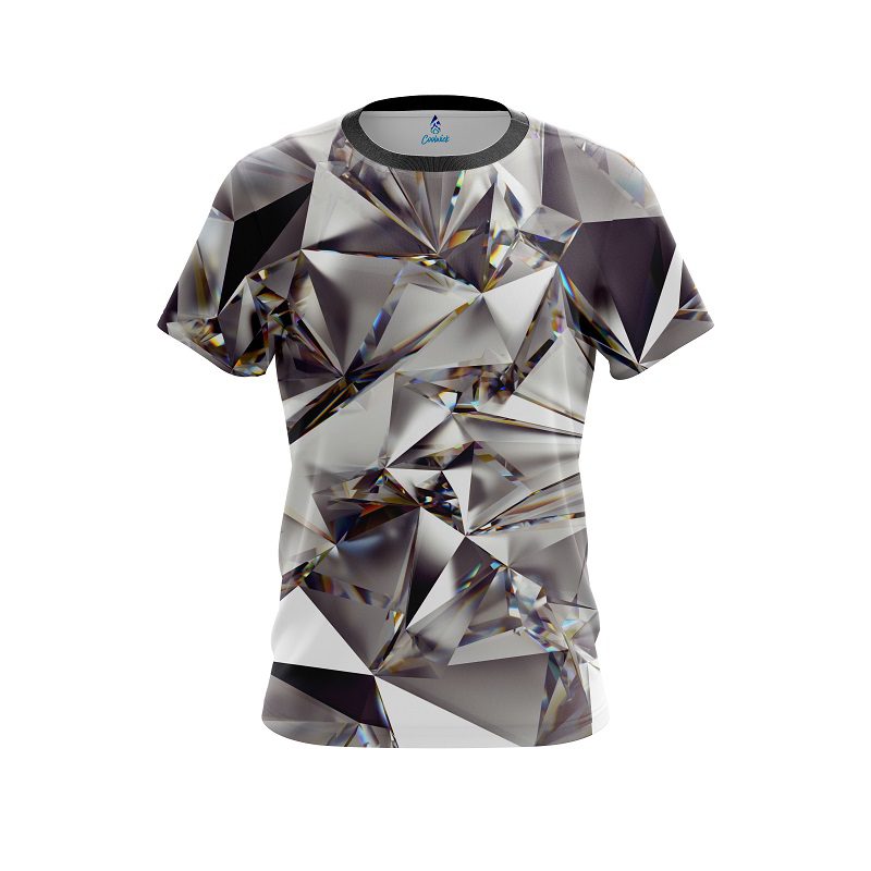 Plain Crystal Diamonds CoolWick Bowling Jersey