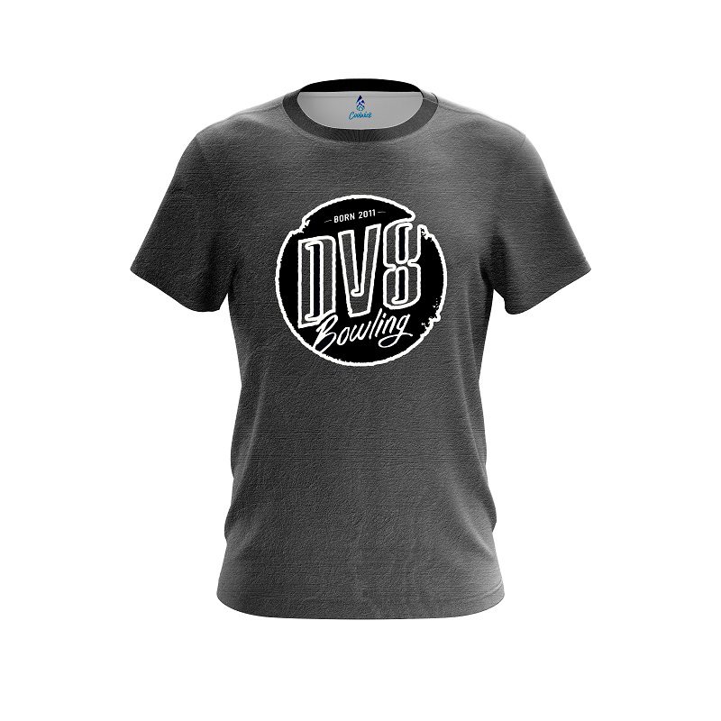 DV8 Black Grunge Canvas CoolWick Bowling Jersey