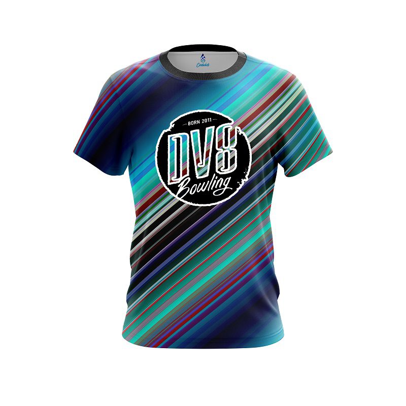 DV8 Candy Stripe CoolWick Bowling Jersey