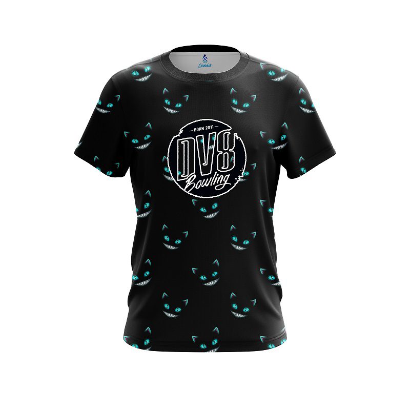 DV8 Cheshire Midnight Cat CoolWick Bowling Jersey