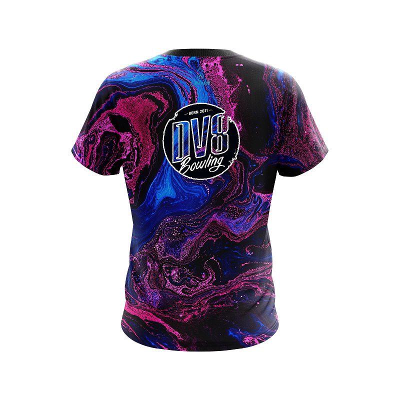 DV8 Cotton Candy Marble CoolWick Bowling Jersey - Image 2