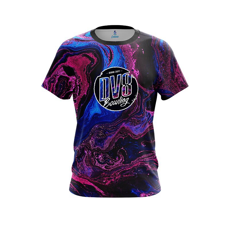 DV8 Cotton Candy Marble CoolWick Bowling Jersey