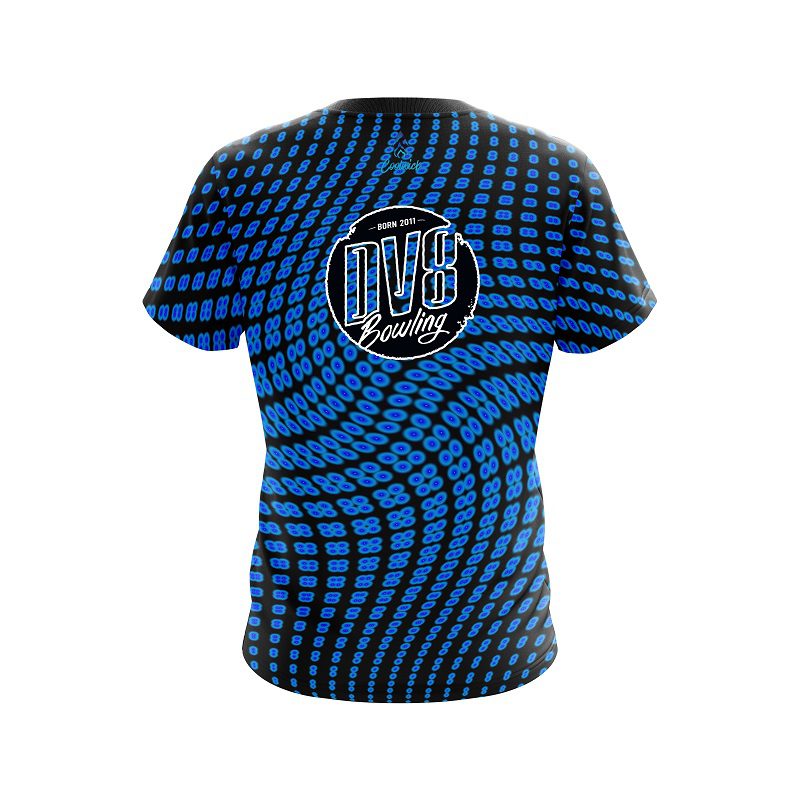DV8 Dyanamic Flux Blue CoolWick Bowling Jersey - Image 2
