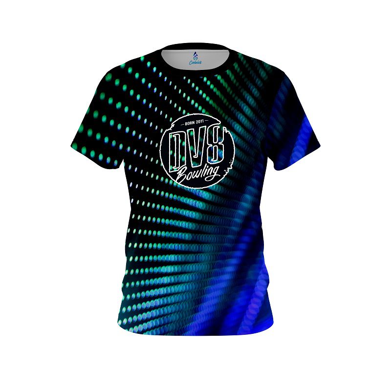 DV8 Electronic Wave Aqua CoolWick Bowling Jersey