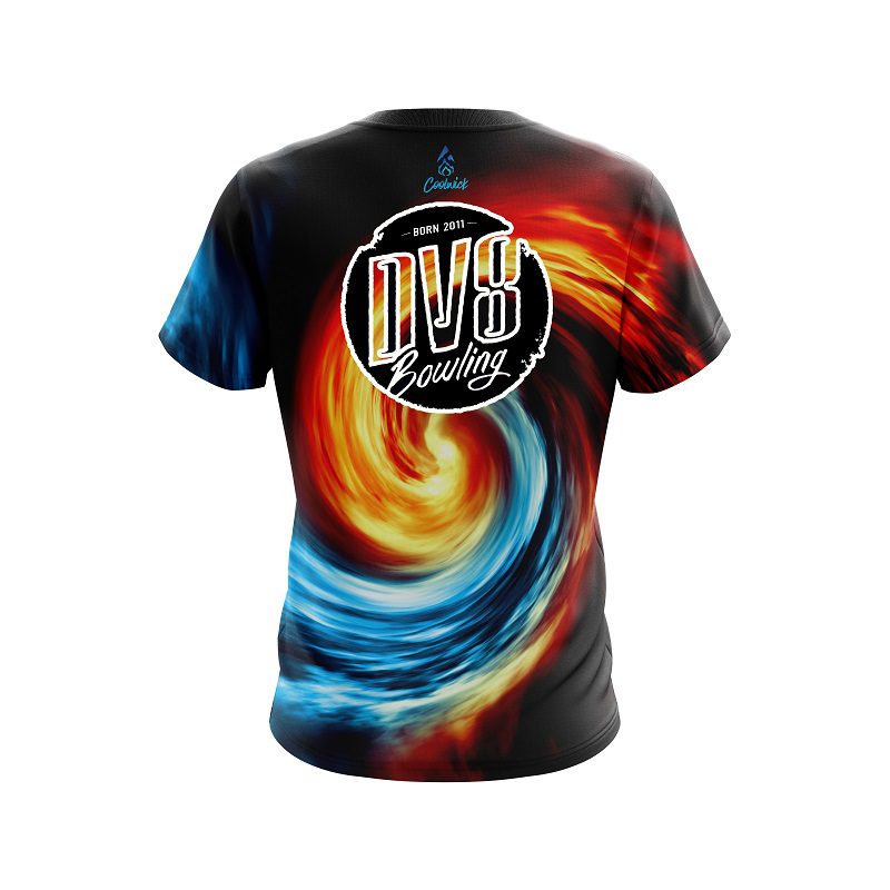DV8 Fire And Ice Vortex CoolWick Bowling Jersey - Image 2