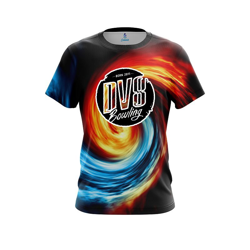 DV8 Fire And Ice Vortex CoolWick Bowling Jersey