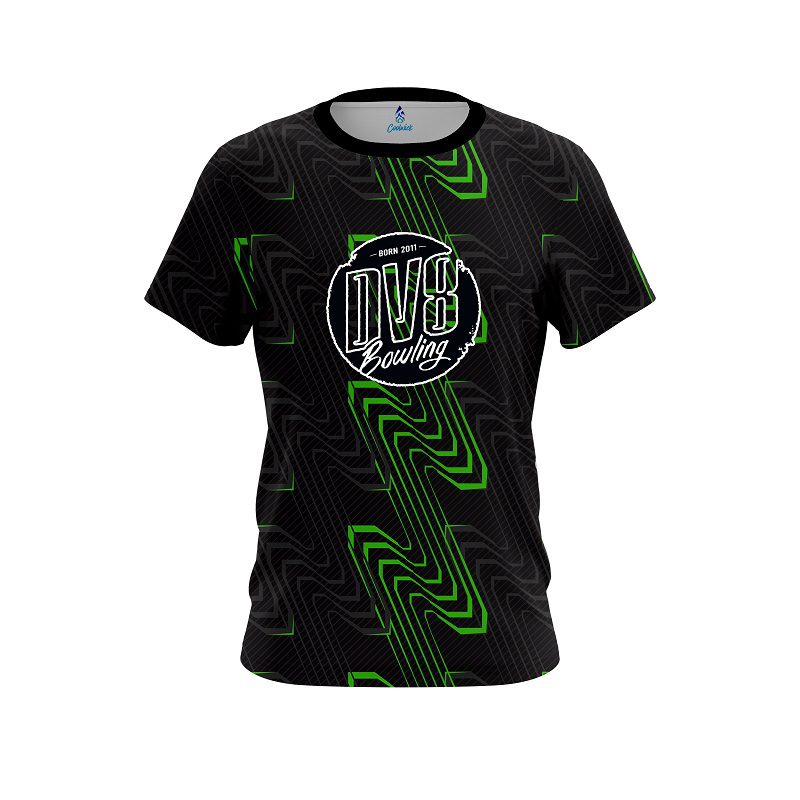 DV8 Halftone Extreme Green CoolWick Bowling Jersey