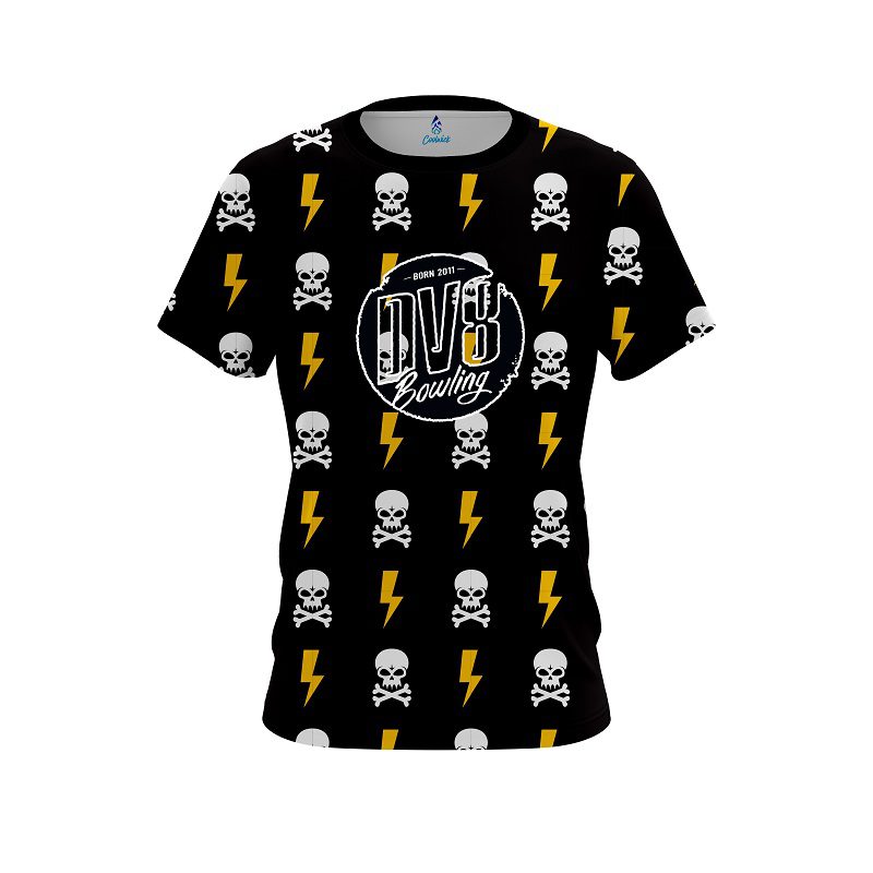 DV8 Lightning Skull CoolWick Bowling Jersey