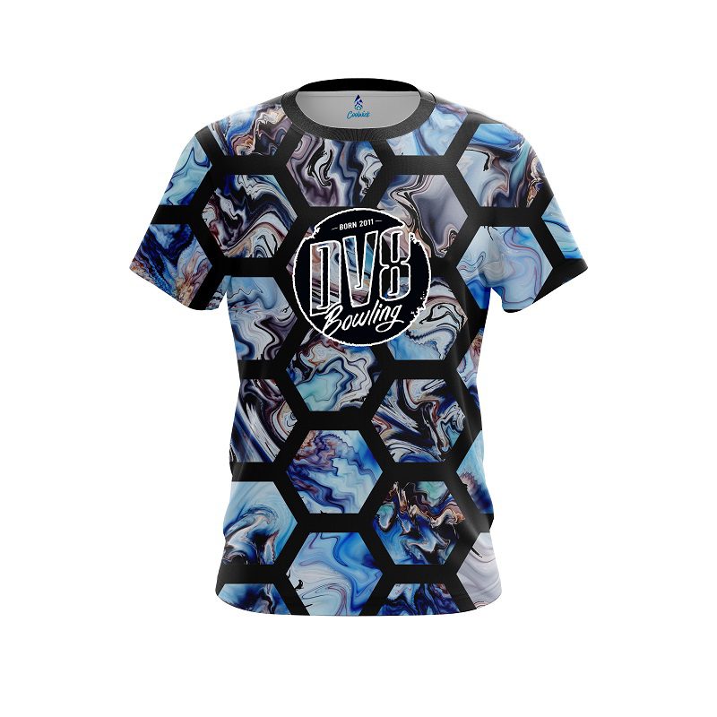 DV8 Marble Hex CoolWick Bowling Jersey