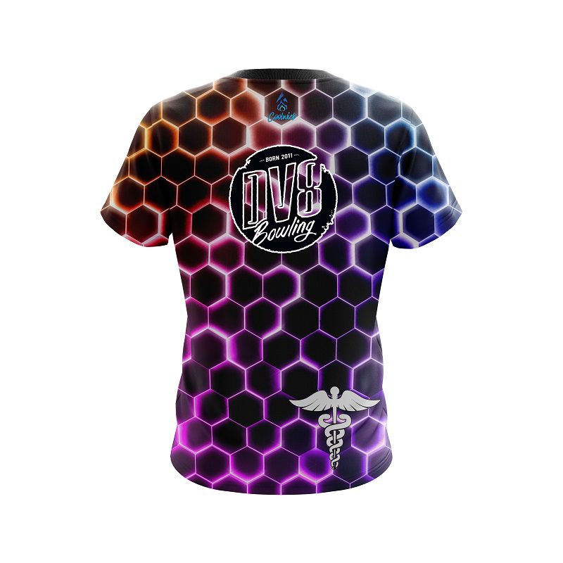 DV8 Medical Snake Hex CoolWick Bowling Jersey - Image 2