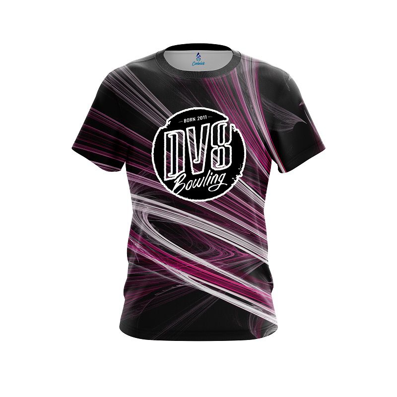 DV8 Pink Motion Swirl CoolWick Bowling Jersey