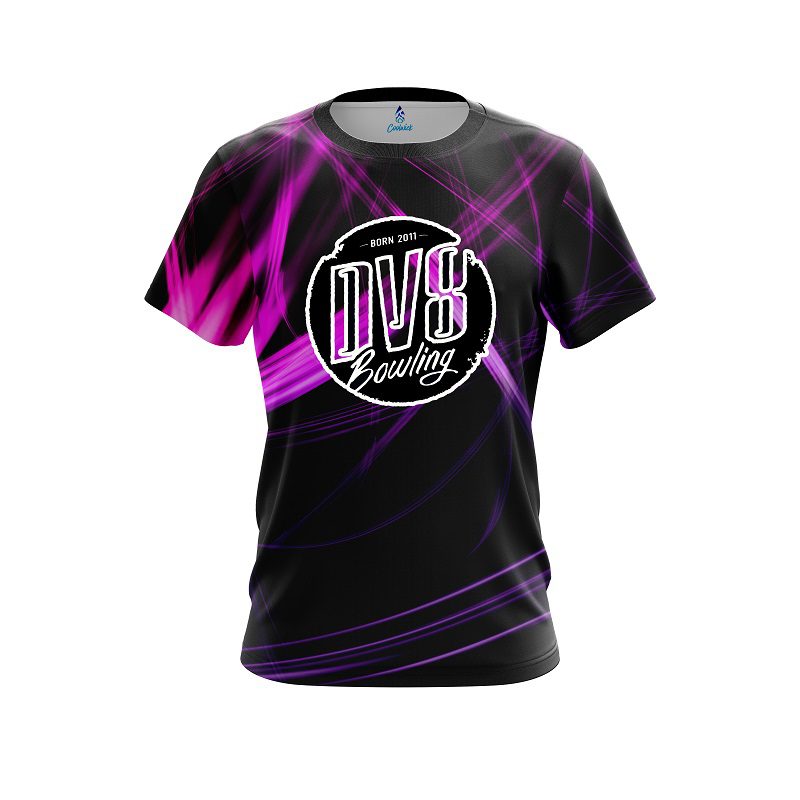 DV8 Pink Spiral CoolWick Bowling Jersey