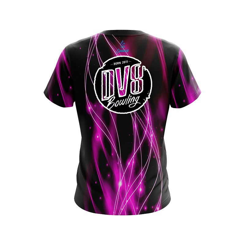 DV8 Pink Spiral Waves CoolWick Bowling Jersey