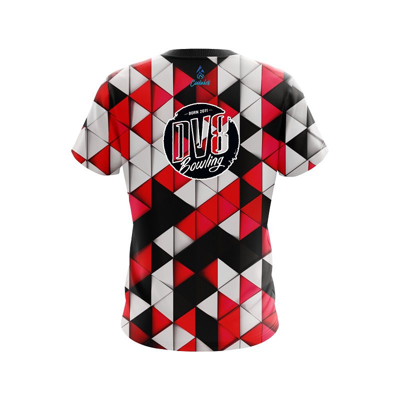DV8 Prism Red CoolWick Bowling Jersey - Image 2