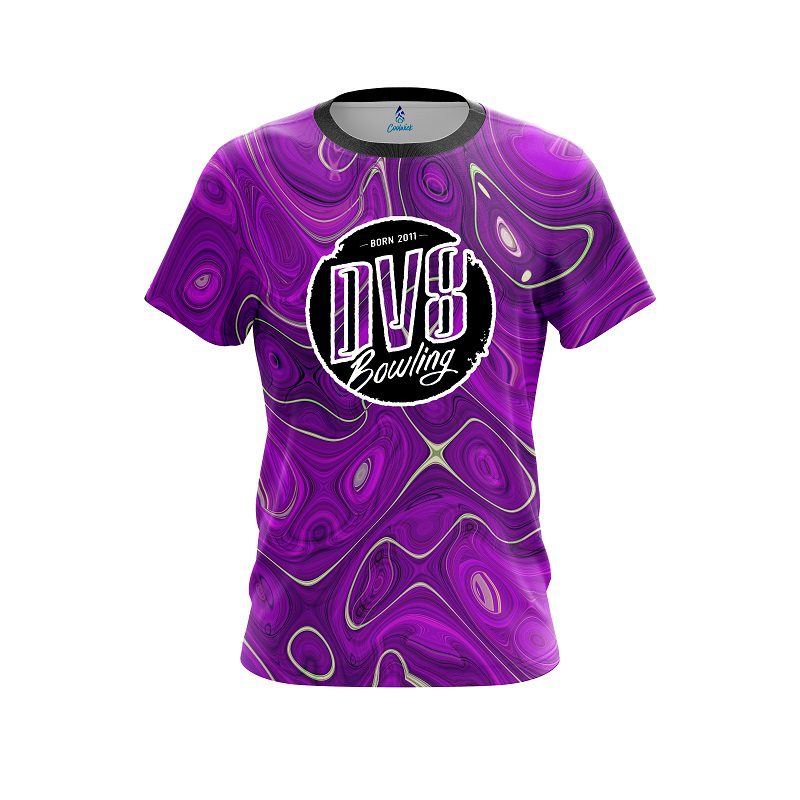 DV8 Psychedelic Purple Flow CoolWick Bowling Jersey