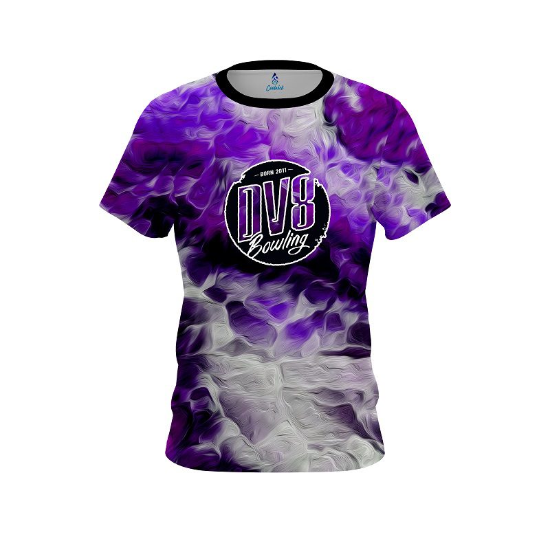 DV8 Purple Marble Onyx CoolWick Bowling Jersey