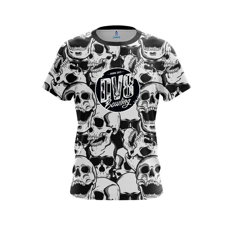 DV8 Skeleton Grunge CoolWick Bowling Jersey