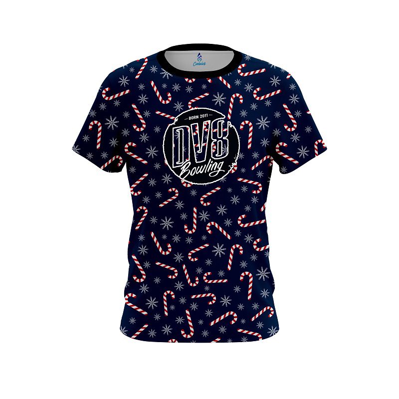 DV8 Snowy Candy Cane CoolWick Bowling Jersey
