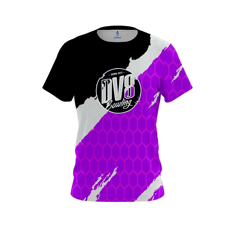 DV8 Split Power Purple CoolWick Bowling Jersey