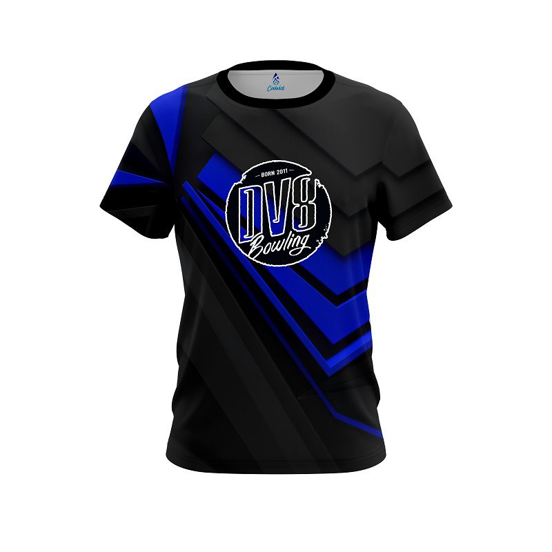 DV8 Steaming Dynamic Blue CoolWick Bowling Jersey