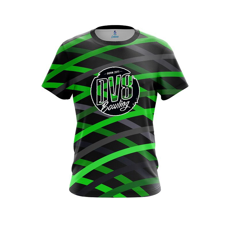 DV8 Turmoil Green CoolWick Bowling Jersey