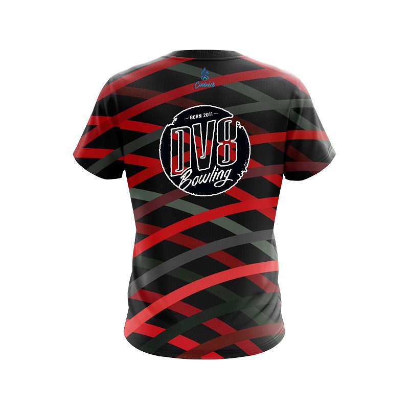 DV8 Turmoil Red CoolWick Bowling Jersey - Image 2