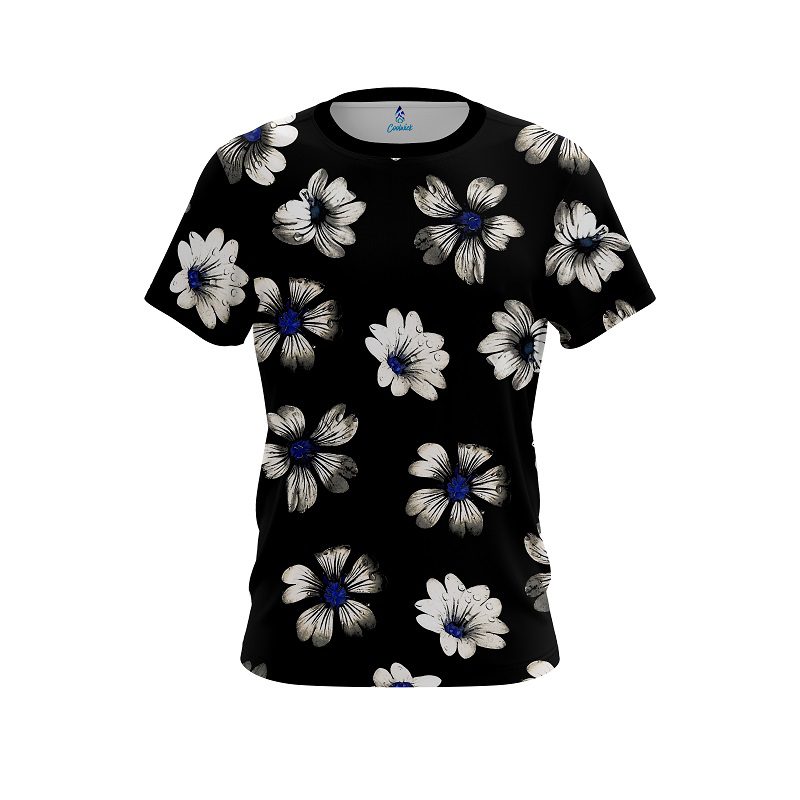 Plain Daisy Blue CoolWick Bowling Jersey