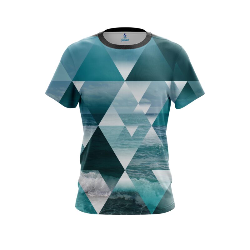 Plain Diamond Waves CoolWick Bowling Jersey
