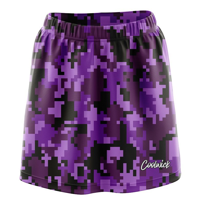 Digital Camo Purple CoolWick Bowling Skort