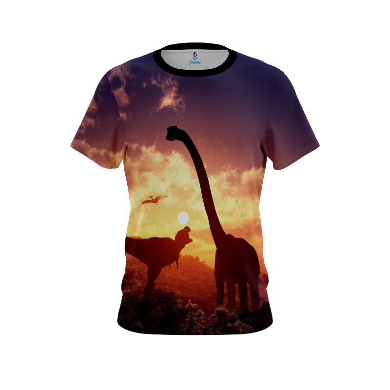 Plain Dinosaur Forest Escape CoolWick Bowling Jersey