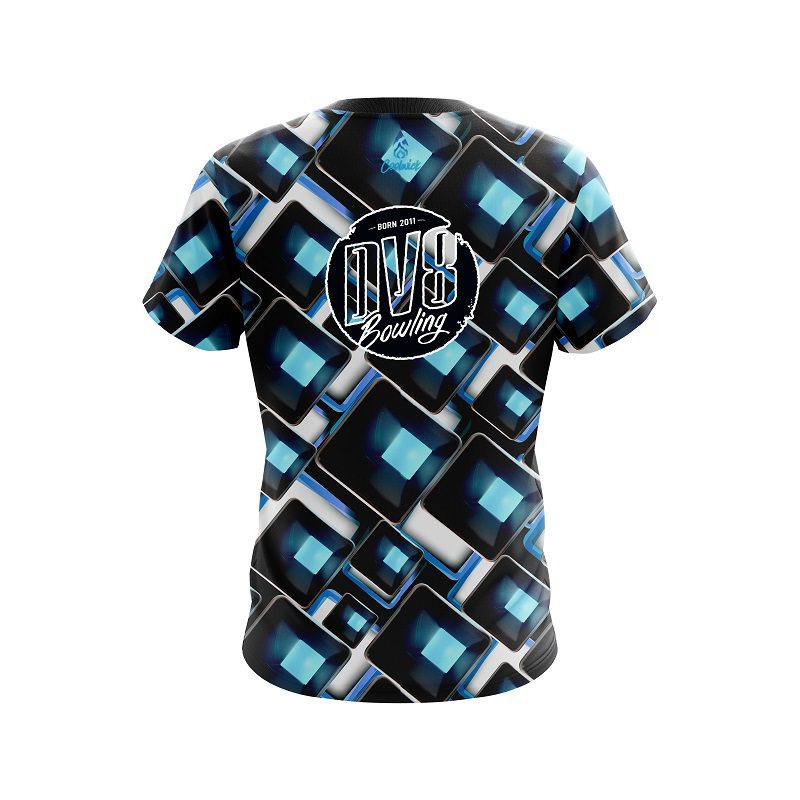 DV8 Conception Blue CoolWick Bowling Jersey - Image 2
