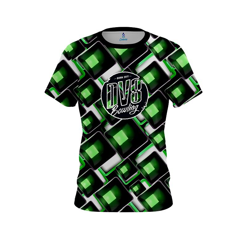 DV8 Conception Green CoolWick Bowling Jersey