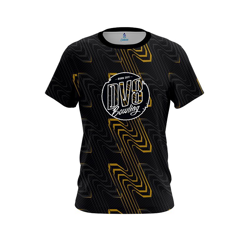 DV8 Halftone Extreme Yellow CoolWick Bowling Jersey