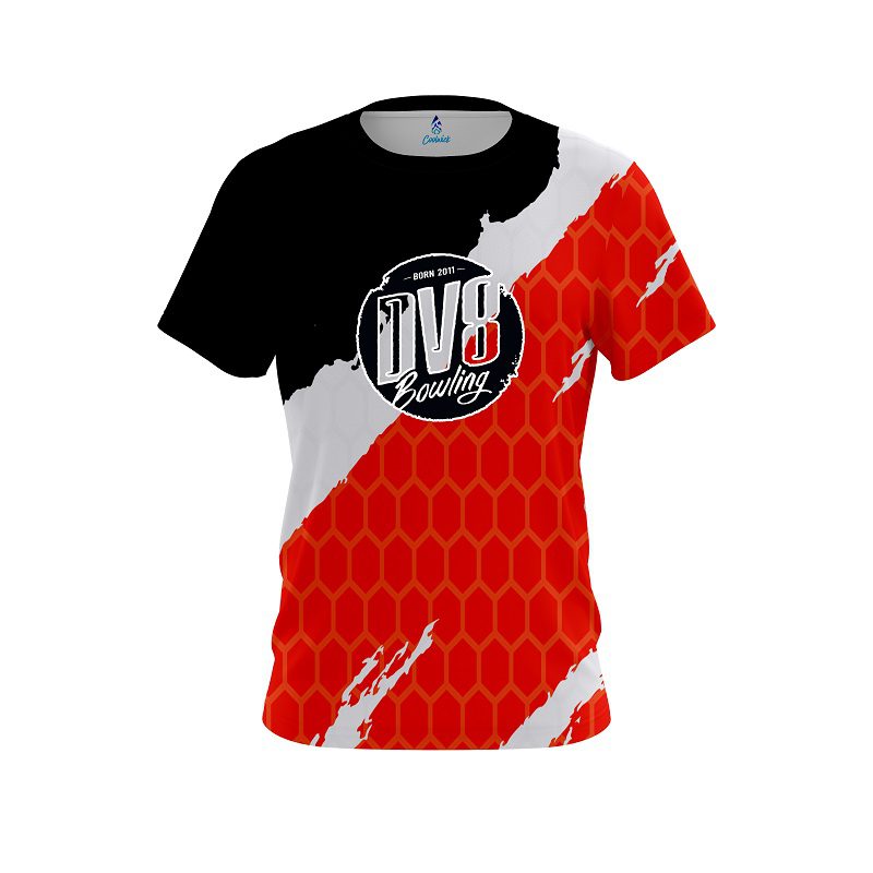DV8 Split Power Red CoolWick Bowling Jersey