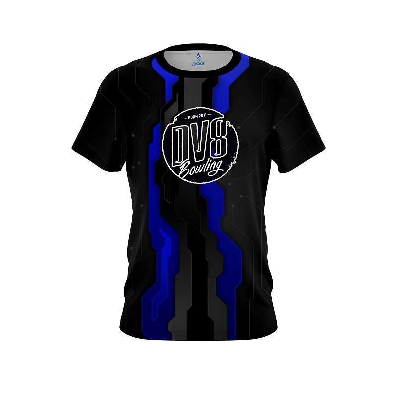 DV8 Sport Technology Blue CoolWick Bowling Jersey