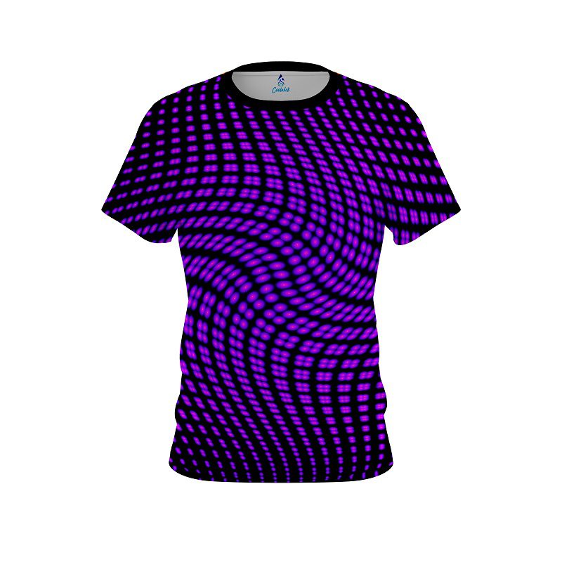 Plain Dyanamic Flux Purple CoolWick Bowling Jersey