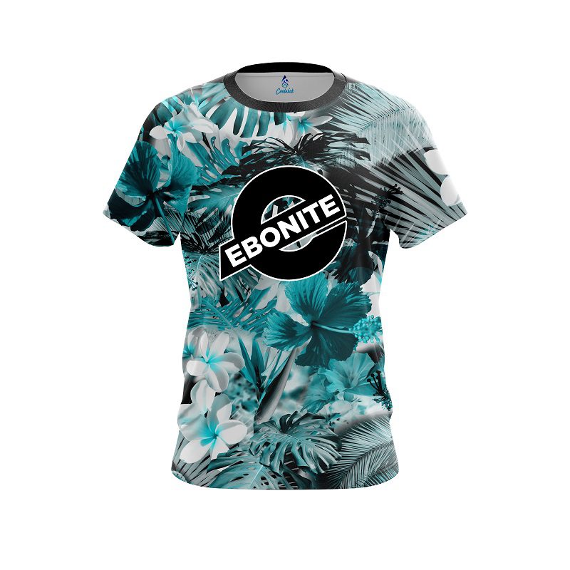 Ebonite Aqua Tropical Leafs Effect CoolWick Bowling Jersey