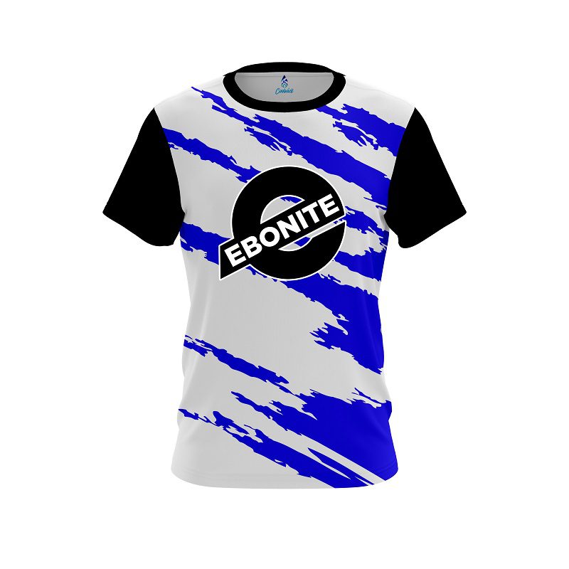 Ebonite Athlete Bolt Blue CoolWick Bowling Jersey
