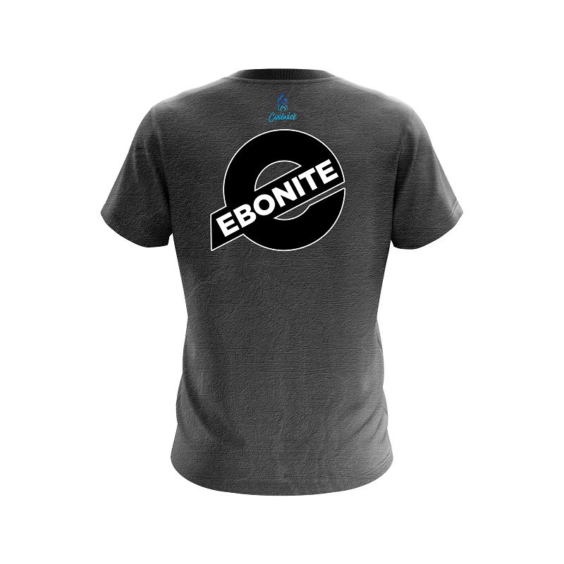 Ebonite Black Grunge Canvas CoolWick Bowling Jersey - Image 2