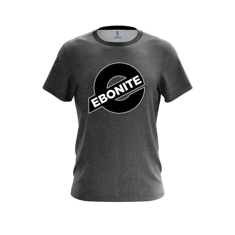 Ebonite Black Grunge Canvas CoolWick Bowling Jersey
