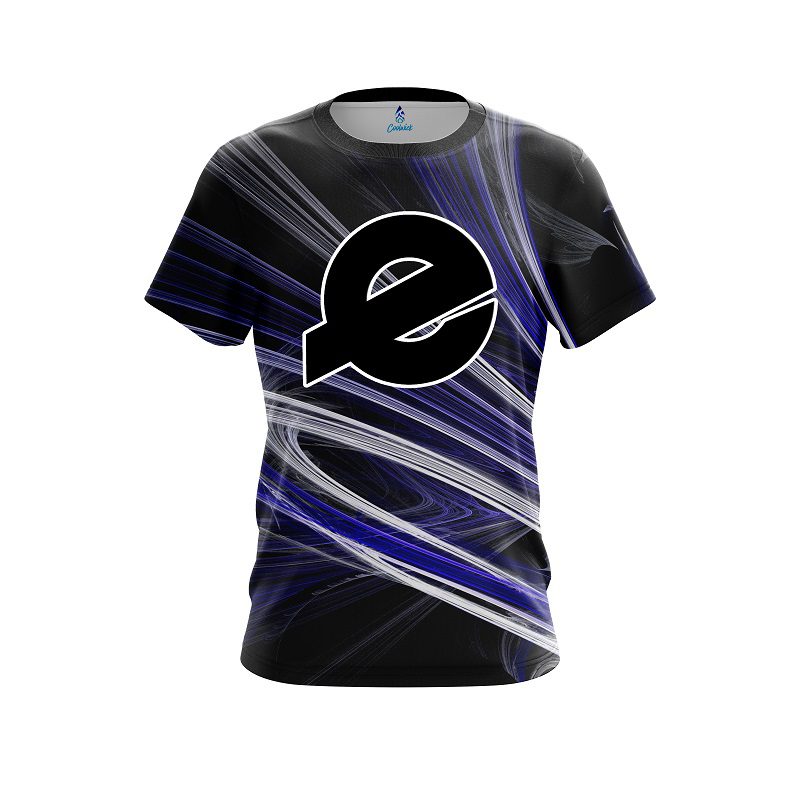 Ebonite Blue Motion Swirl CoolWick Bowling Jersey
