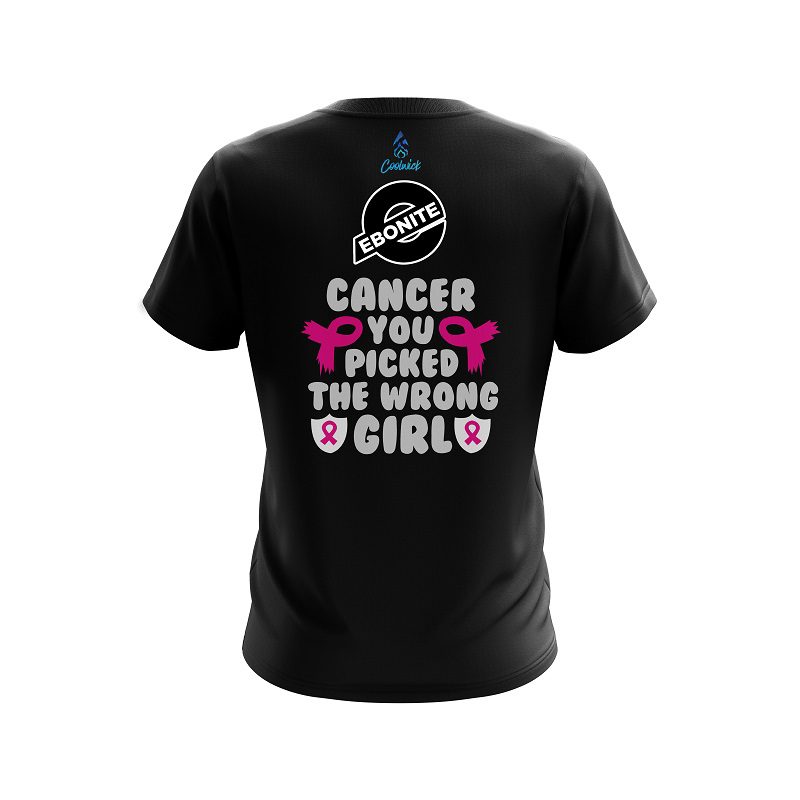 Ebonite Breast Cancer Fight Back CoolWick Bowling Jersey - Image 2