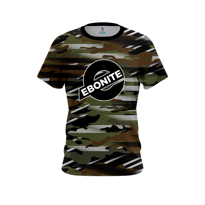 Ebonite Camo Grunge CoolWick Bowling Jersey