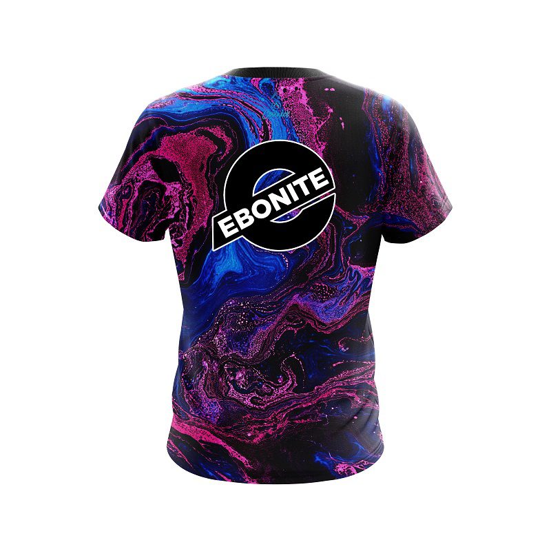 Ebonite Cotton Candy Marble CoolWick Bowling Jersey - Image 2
