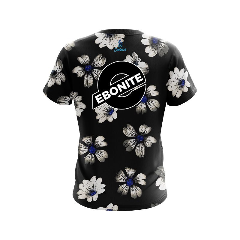 Ebonite Daisy Blue CoolWick Bowling Jersey - Image 2